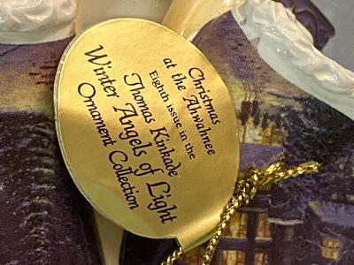 Thomas Kinkade Angel Ornaments, LIKE NEW