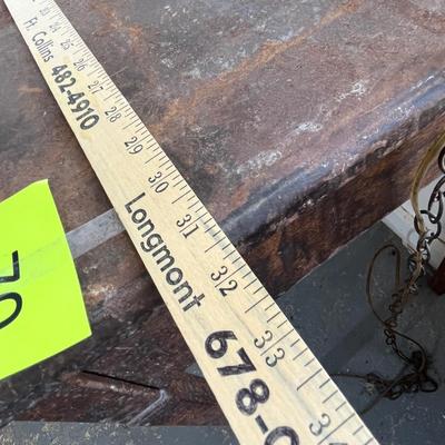 Lot 70 Wood painted metal table