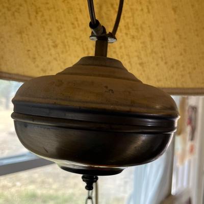 Lot 71 Hanging swag lamp