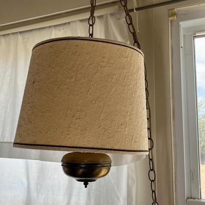 Lot 71 Hanging swag lamp