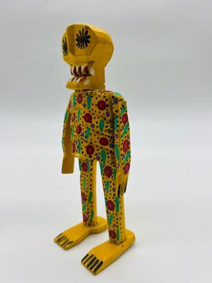 Wooden Folk Art Day Of The Dead Wooden Figurines