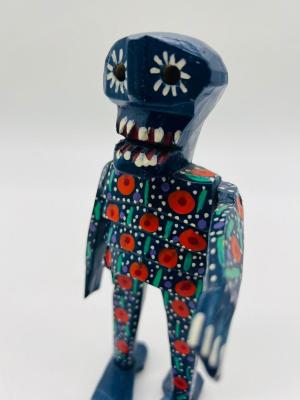 Wooden Folk Art Day Of The Dead Wooden Figurines