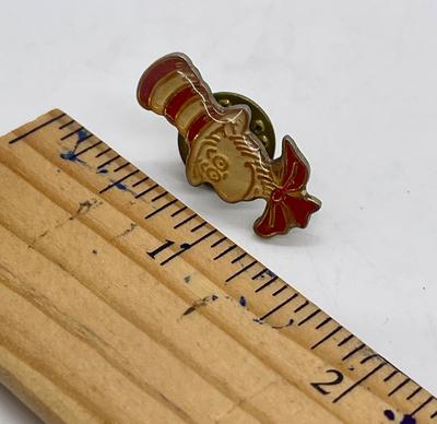 Vintage Dr. Suess' Cat in the Hat cloisonne pin