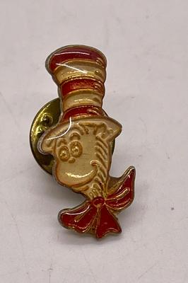 Vintage Dr. Suess' Cat in the Hat cloisonne pin