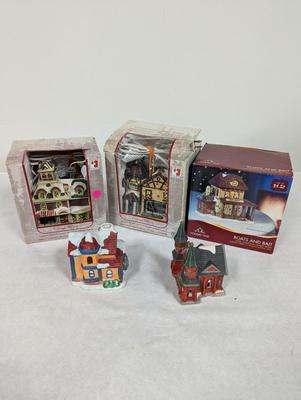 Vintage Holiday Buildings