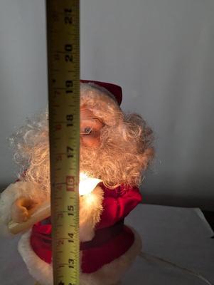Animated Santa With Light Candle