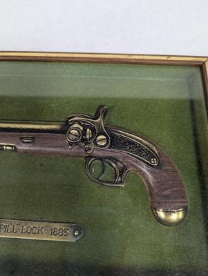 Pill Lock 1885 Gun Replica Shadow Box