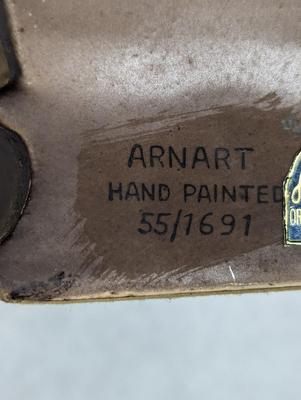 Handpainted Norleans/Arnart Horse Bookends Numbered