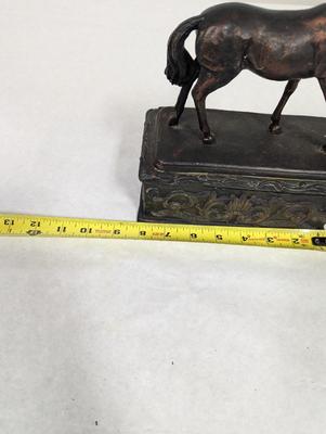 Horse Figurine Sitting On Decorative Box