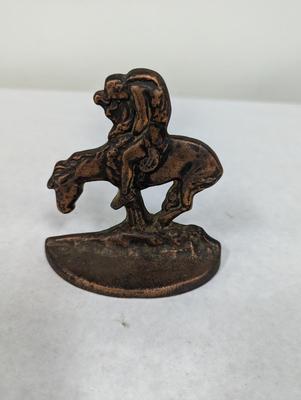 Vintage Last Trail Cast Iron Bookend
