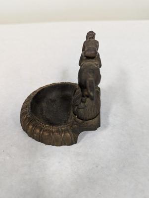 Horse & Jockey Brass Ashtray