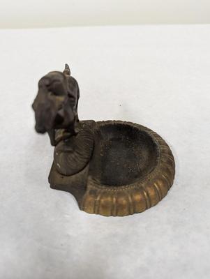 Horse & Jockey Brass Ashtray