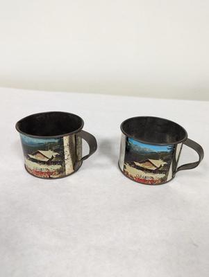 Ponderosa Ranch Tin Coffee Cups