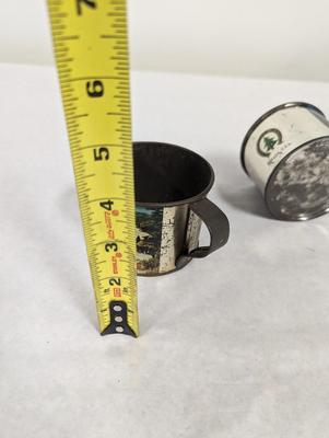 Ponderosa Ranch Tin Coffee Cups