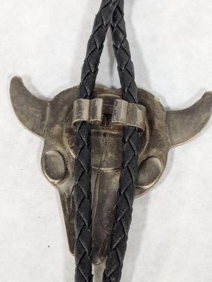 1897 Indian Head Coin On Steer Head Bolo Tie
