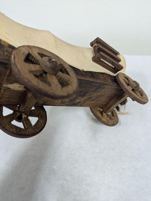 Handmade Wooden Covered Wagon