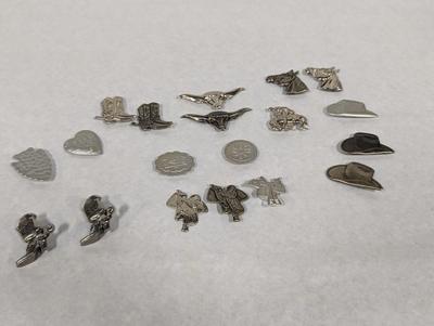 Western Cowboy Button Covers & Pins