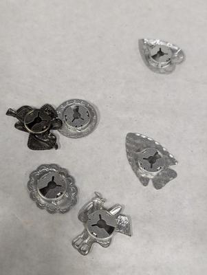 Western Cowboy Button Covers & Pins
