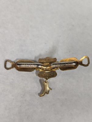 Vintage Ormond Tie Clip Wil-Aren Hondo Clip Saddle Rhinestone
