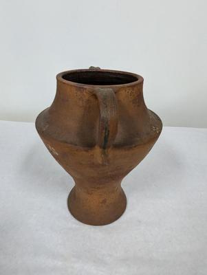 Vintage Double Handled Handpainted Pottery Vase