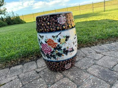 Vintage Hand Painted Garden Stool