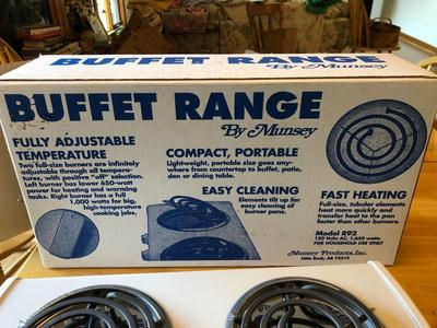 Munsey Portable Electric Range | Lot Two