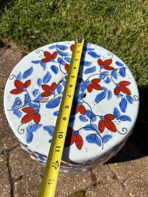 Vintage Chinese Porcelain Hand Painted Garden Stool
