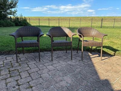 Three (3) Outdoor Patio Chairs