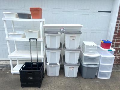 Storage Tote/Organizer Lot - Everything Pictured