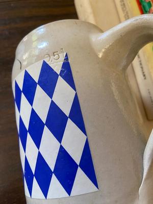 Vintage Italian Books and German Stein