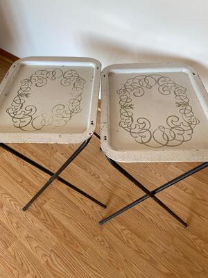 Vintage Metal TV Trays