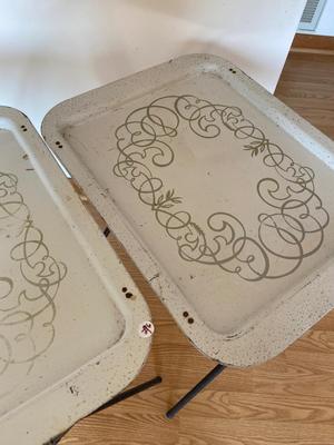 Vintage Metal TV Trays