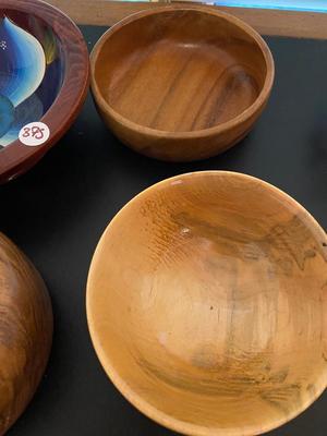 Assorted Wooden Bowls Lot