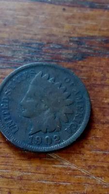 LOT 109 1902 INDIAN HEAD PENNY