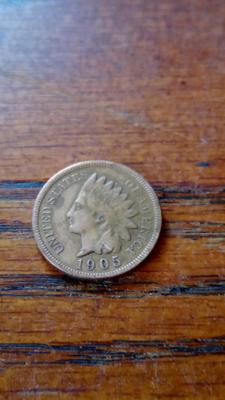 LOT 112 1905 INDIAN HEAD PENNY