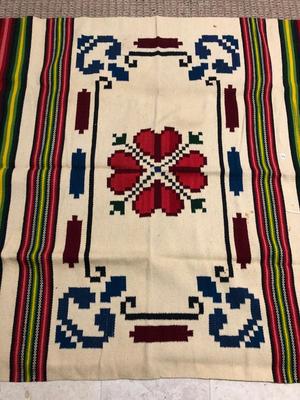 Vintage Red Mexican Rug/Blanket