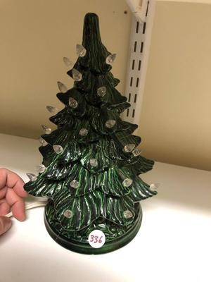 Vintage Ceramic Illuminated Christmas Tree