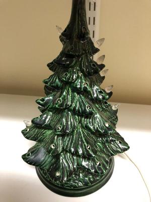 Vintage Ceramic Illuminated Christmas Tree