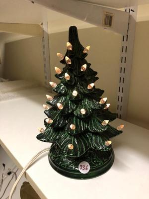 Vintage Ceramic Illuminated Christmas Tree