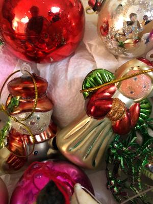 MOTHERLOAD of Vintage and Modern Christmas Ornaments