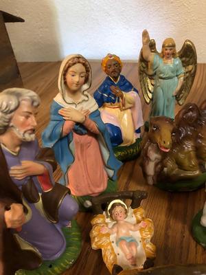 Vintage Assorted Nativity Figurines