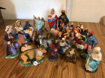 Vintage Assorted Nativity Figurines