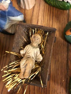 Vintage Assorted Nativity Figurines