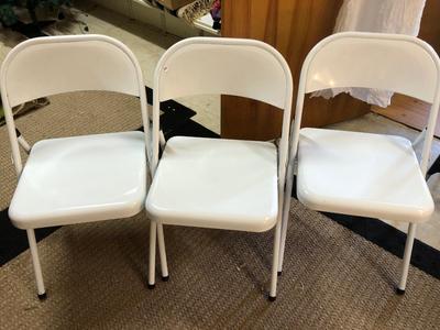 Trio of Folding Chairs