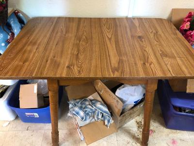 Vintage Faux WoodDrop Leaf Table