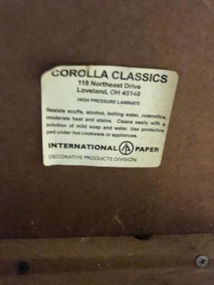 Vintage Faux WoodDrop Leaf Table