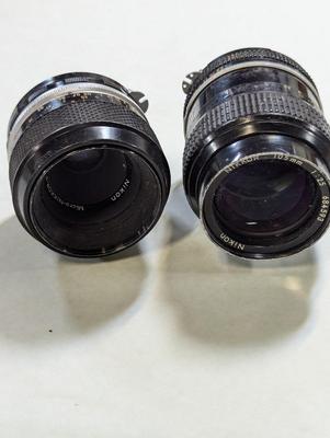 Nikkor 105mm 1:25 Nikon Lens & Micro-Nikkor-P Auto 1:3.5 Lens