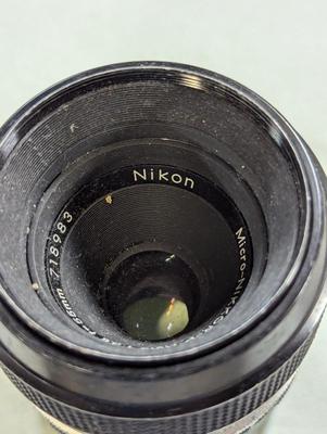 Nikkor 105mm 1:25 Nikon Lens & Micro-Nikkor-P Auto 1:3.5 Lens