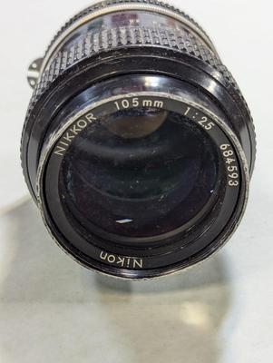 Nikkor 105mm 1:25 Nikon Lens & Micro-Nikkor-P Auto 1:3.5 Lens