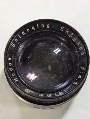 Vivitar 28m 1;2.5 Auto Wide Angle Lens & Kodak Enlarging Ektanopn f 4.5 161 mm Lens